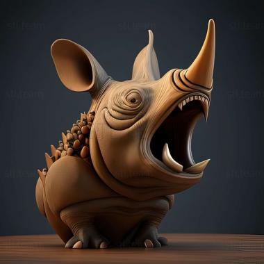 3D model Pocho famous animal (STL)